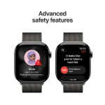 Apple Watch Series 11 GPS + Cellular 46MM Slate Titanium Case with Slate Milanese Loop M/L
