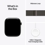 Apple Watch Series 11 GPS + Cellular 46MM Slate Titanium Case with Slate Milanese Loop M/L