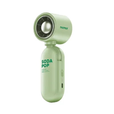 Momax 1GO CLAMP Compact Foldable Umbrella-Clip Mini Fan - Green