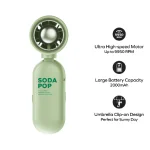 Momax 1GO CLAMP Compact Foldable Umbrella-Clip Mini Fan – Green