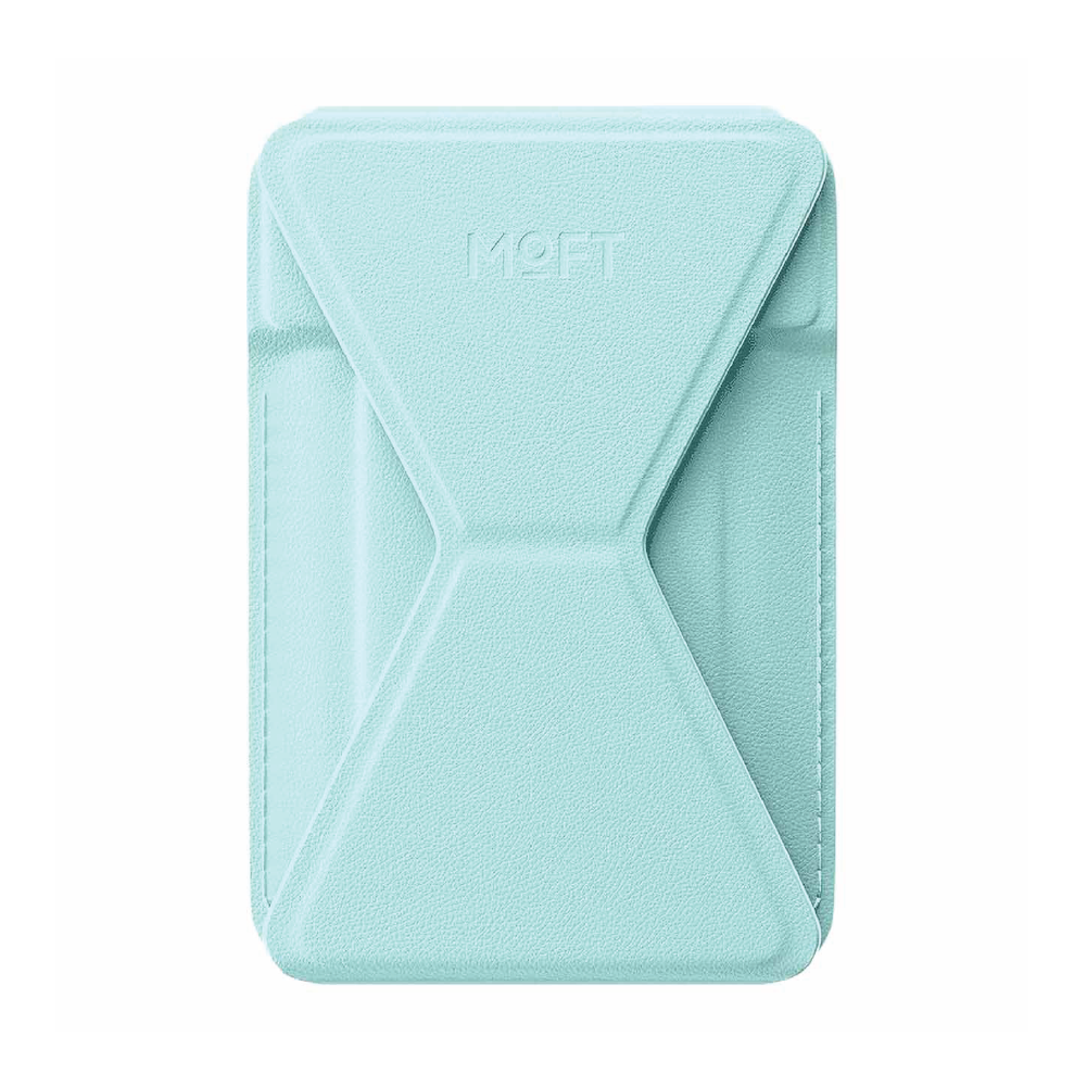 MOFT Snap-On iPhone Stand & Wallet – Aqua