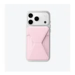 MOFT Snap-On iPhone Stand & Wallet – Light Pink