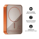 Momax Qpass2 10000mAh 25W Magnetic Power Bank – Orange
