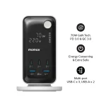 Momax 70W Work Flow 6 Outlet Digital Display Power Tower