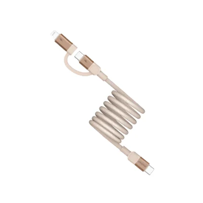 Momax C to C & Lightning Cable 2M - Desert Titanium