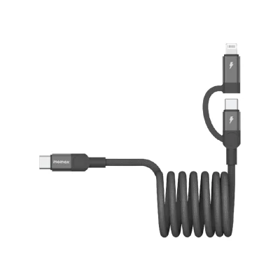 Momax C to C & Lightning Magnetic Cable 1M - Black