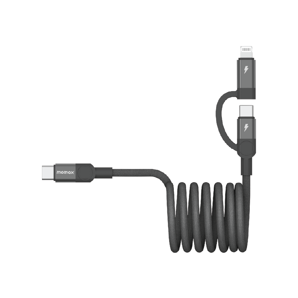 Momax C to C & Lightning Magnetic Cable 1M - Black