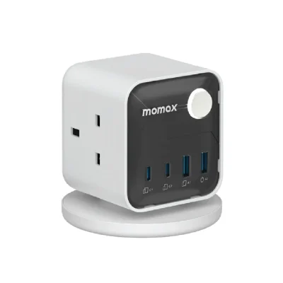 Momax Charge Work Flow 3-Outlet Power Cube with USB