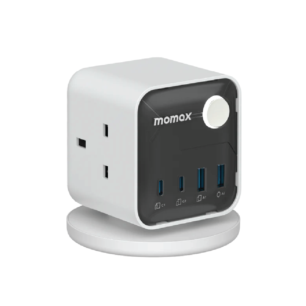 Momax Charge Work Flow 3-Outlet Power Cube with USB