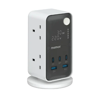 Momax Charge Work Flow 6-Outlet Digital Display Power tower