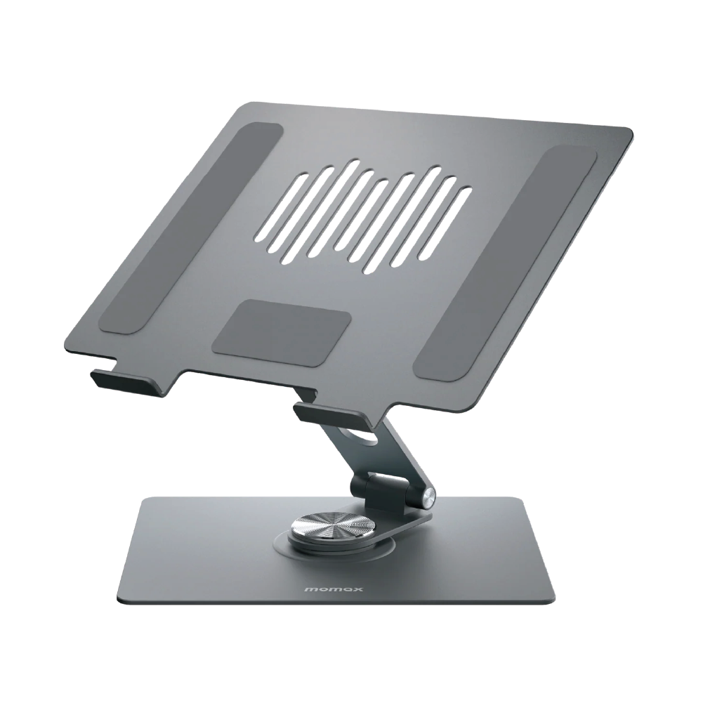 Momax Foldable Rotating Laptop Stand - Space Gray