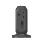 Momax OnePlug 7-Outlet Power Strip with USB – Grey
