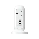 Momax OnePlug 7-Outlet Power Strip with USB – White