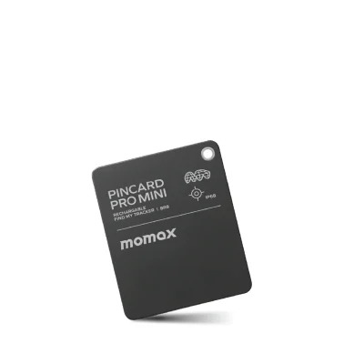 Momax PinCard Mini Find My GPS Tracker with Wireless Charging
