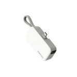 Momax Power Mini 5000mAh 3 in 1 with Lightning Plug – White