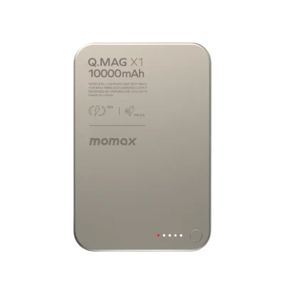 Momax Q.mag X1 10000mAh 15W MagSafe Power Bank - Titanium