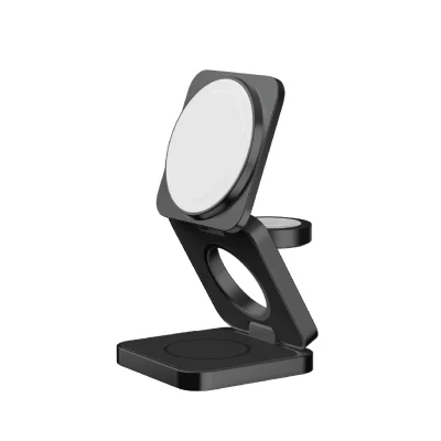 Momax Q2 Mag Qi2 15W 3 in 1 Charging Stand - Black