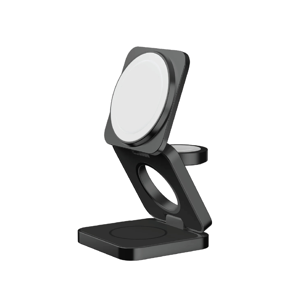 Momax Q2 Mag Qi2 15W 3 in 1 Charging Stand - Black