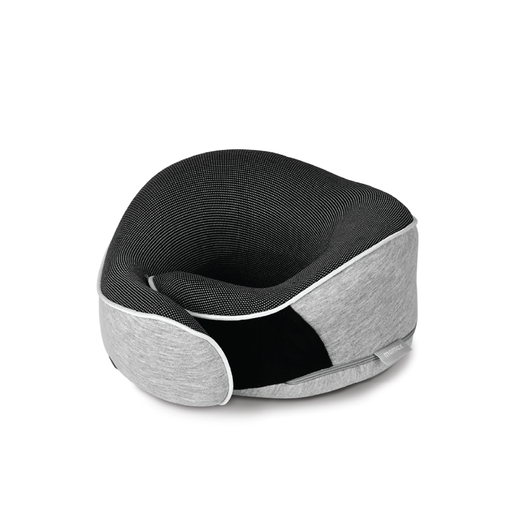 Momax World Ergonomic Travel Pillow - Gray