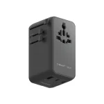 Momax World2+ 100W 4-Port Dual Travel Adaptor – Black