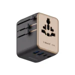 Momax World2 Gan 70W 5-Port USB-C Travel Adaptor – Titanium