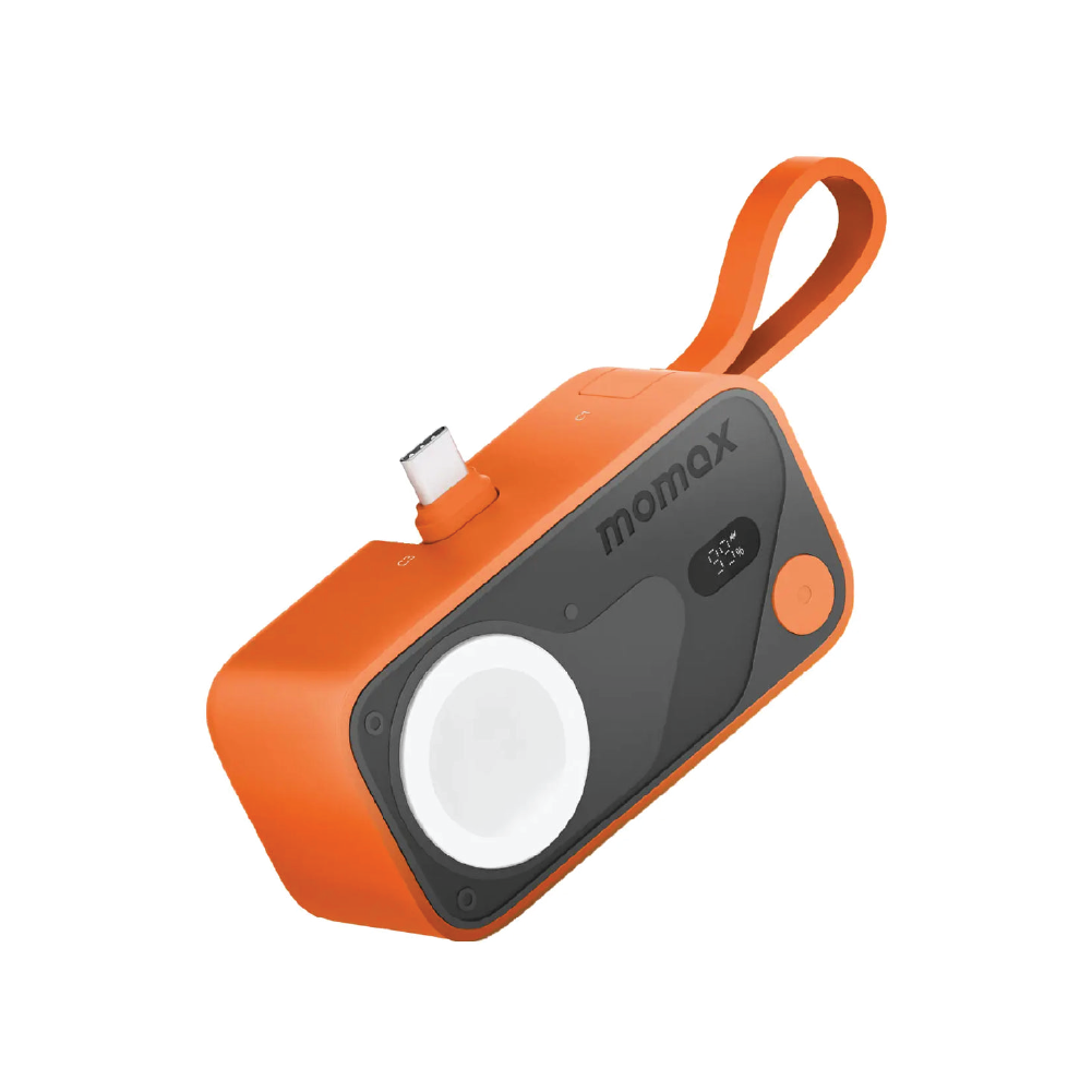 Momax X Pro Mini+ 5000mAh & Built-in C with AW Charger - Orange
