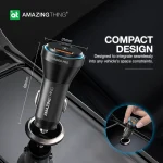 Amazingthing Flexipower Pro 43W Tri-Port Car Fast Charger