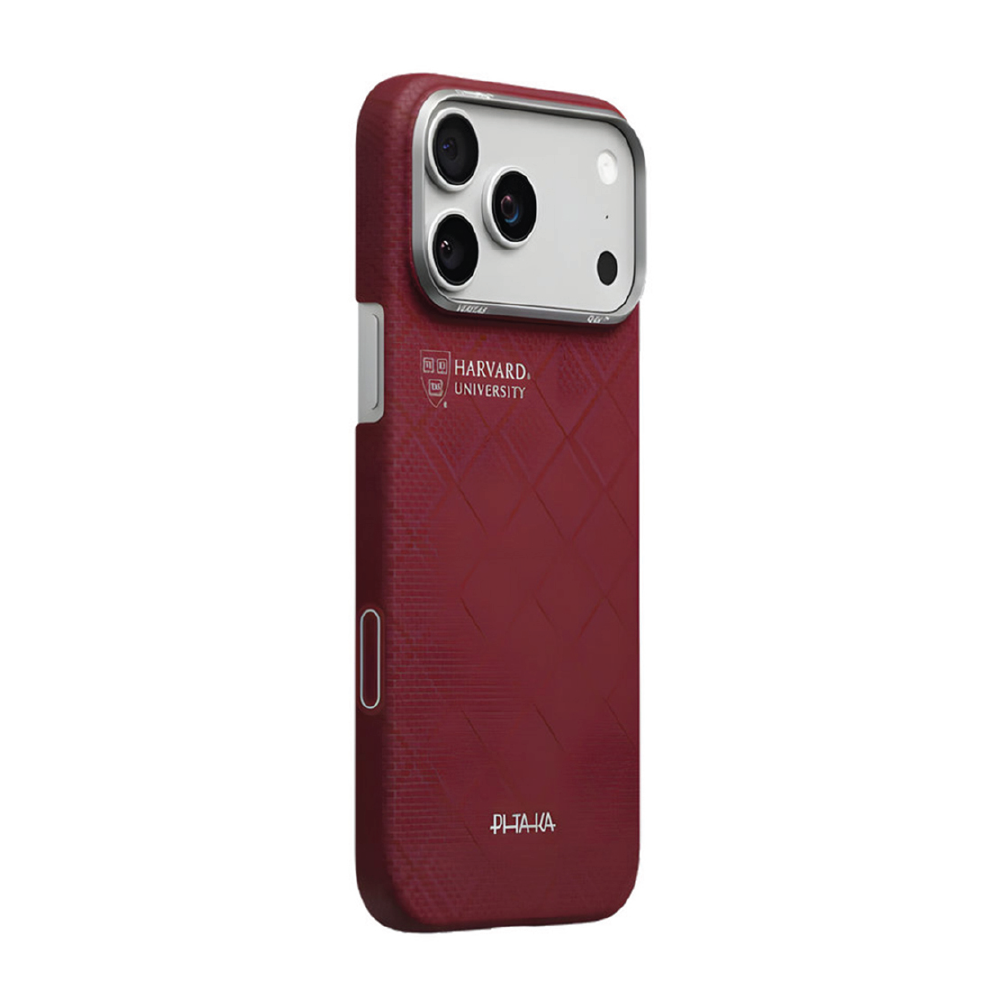 PITAKA Edge Case for iPhone 17 Pro – Harvard Crimson