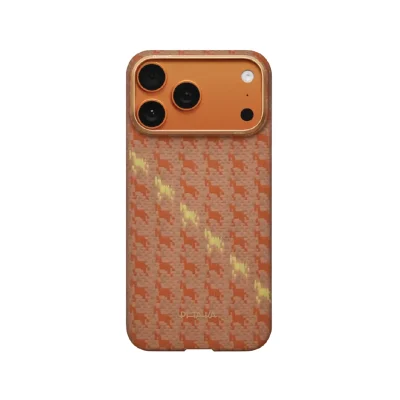 PITAKA Horse Edge Case for iPhone 17 Pro Max – Amber