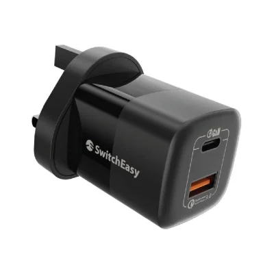 SwitchEasy 67W Powerbuddy 5.0 Gan Compact Wall Charger - Black