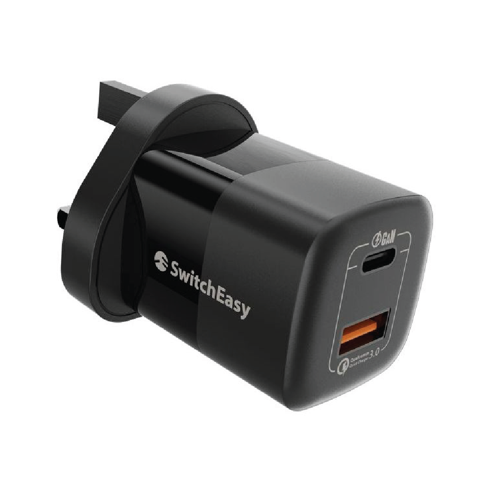 SwitchEasy 67W Powerbuddy 5.0 Gan Compact Wall Charger - Black