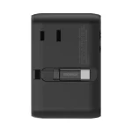 Momax World2+ 70W 3-Port Dual Travel Adaptor – Black