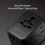 Momax World2 45W 5 Port Dual AC Travel Adaptor