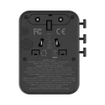 Momax World2 45W 5 Port Dual AC Travel Adaptor