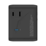Momax World2 45W 5 Port Dual AC Travel Adaptor