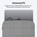 Amazingthing Glamour Sleeve for MacBook 14″ – Ash
