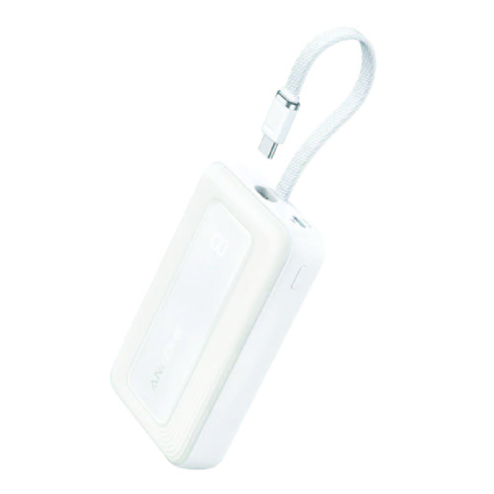 ANKER POWER BANK 10K 30W USB C CABLE WHITE