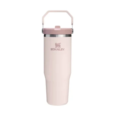 Stanley Ice Flow Go 890Ml/30Oz Flip Straw Water Bottle - Roseq