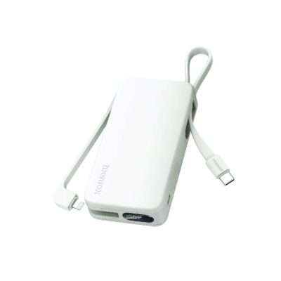 Momax Vital 10000mAh Power Bank (USB-C & Lightning) – White