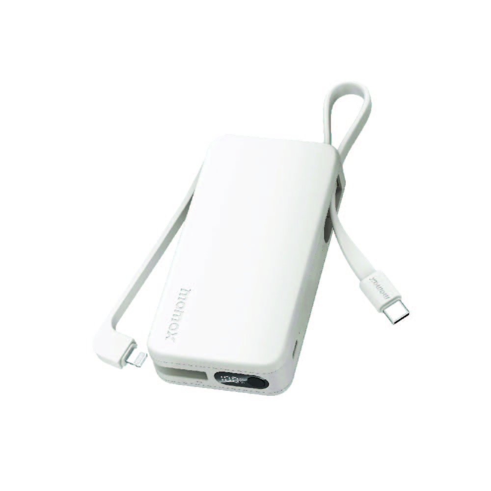 Momax Vital 10000mAh Power Bank (USB-C & Lightning) – White