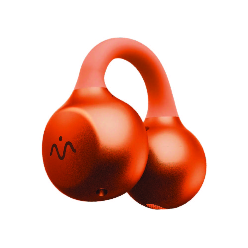 Momax 1Vibe Clip M AI ENC Clip-On Earbuds - Orange