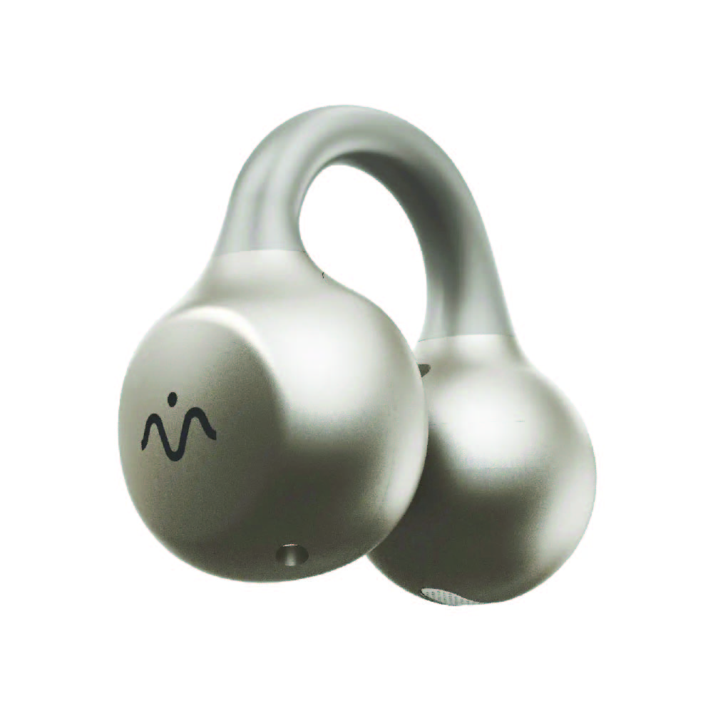 Momax 1Vibe Clip M AI ENC Clip-On Earbuds - Titanium