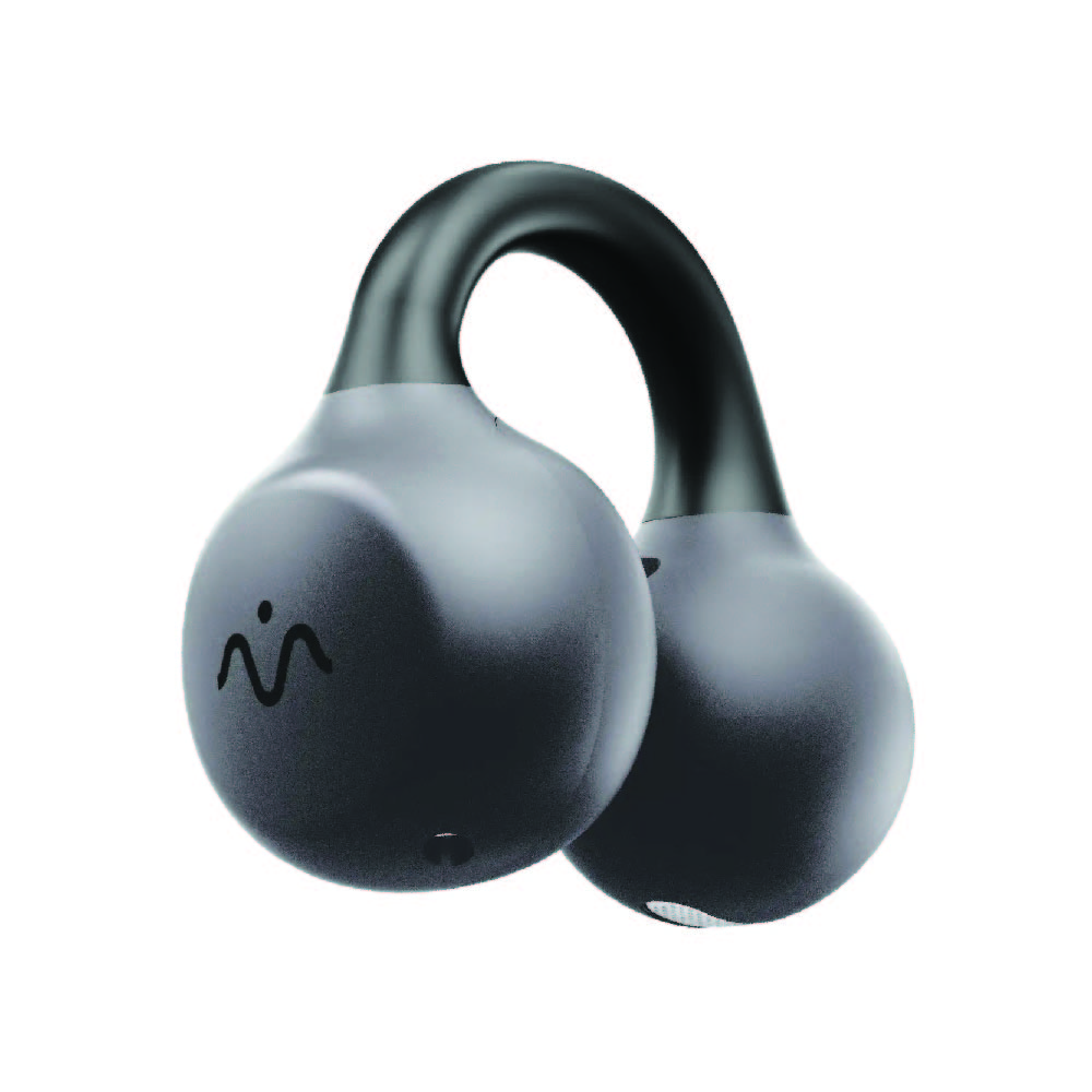 Momax 1Vibe Clip M AI ENC Clip-On Earbuds - Black