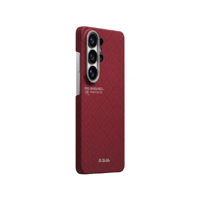 PITAKA Harvard Edge Case for Samsung S26 Ultra – Crimson