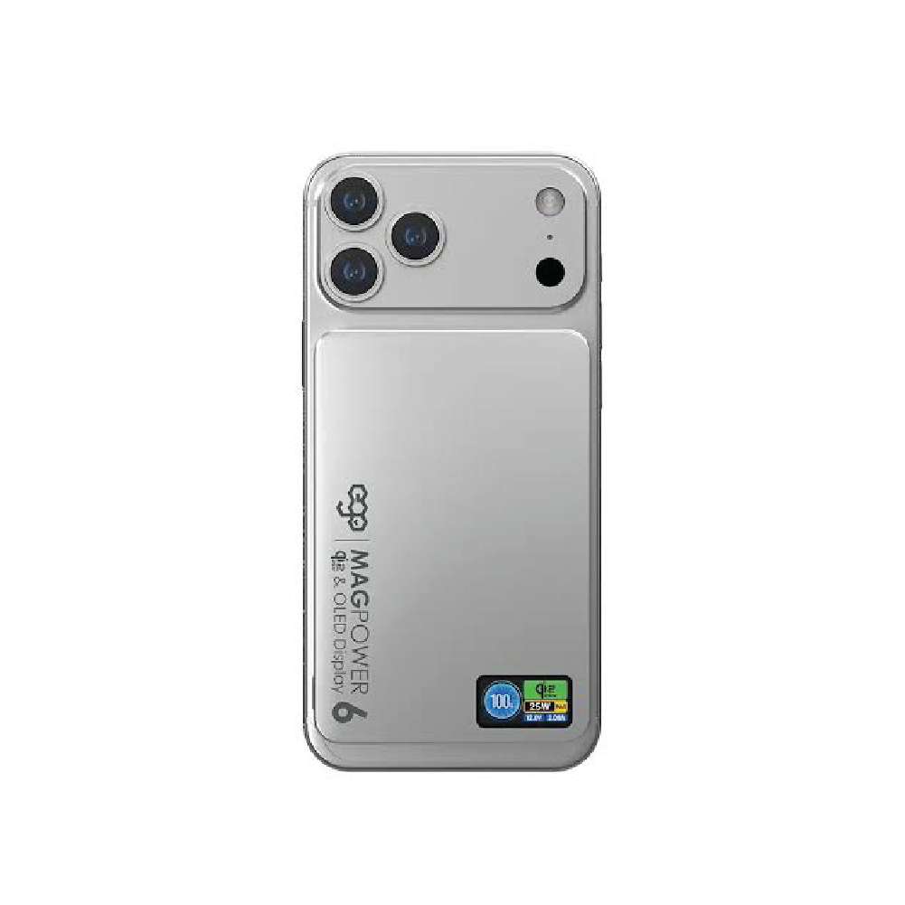 EGO MAGPOWER 6 Qi2.2 10,000mAh 25W Power Bank – Silver