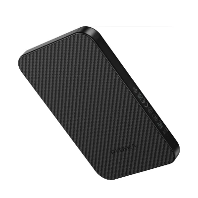 PITAKA Aramid Fiber Magnetic Power Bank Qi2 5,000mAh – Black/Grey