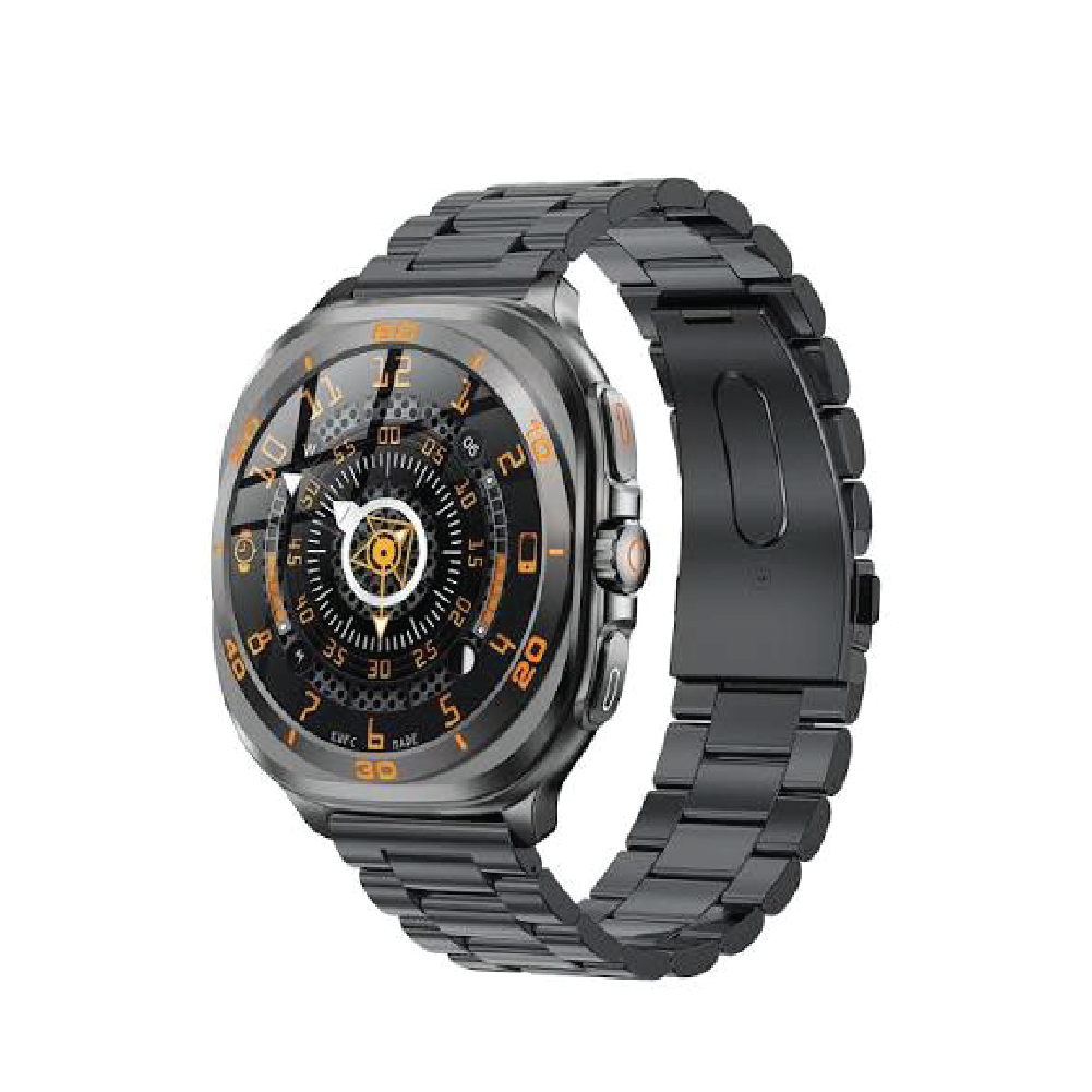 Swiss Military Dom7 Watch Black Frame & Black Metal Band