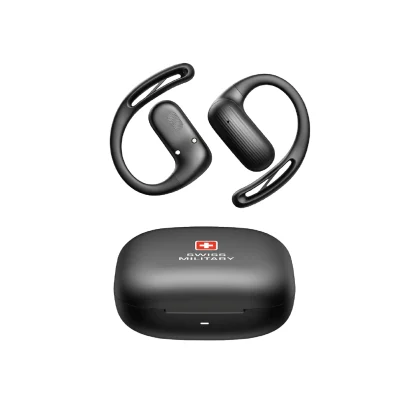 Swiss Military Delta 7 Wireless Earbuds - Black