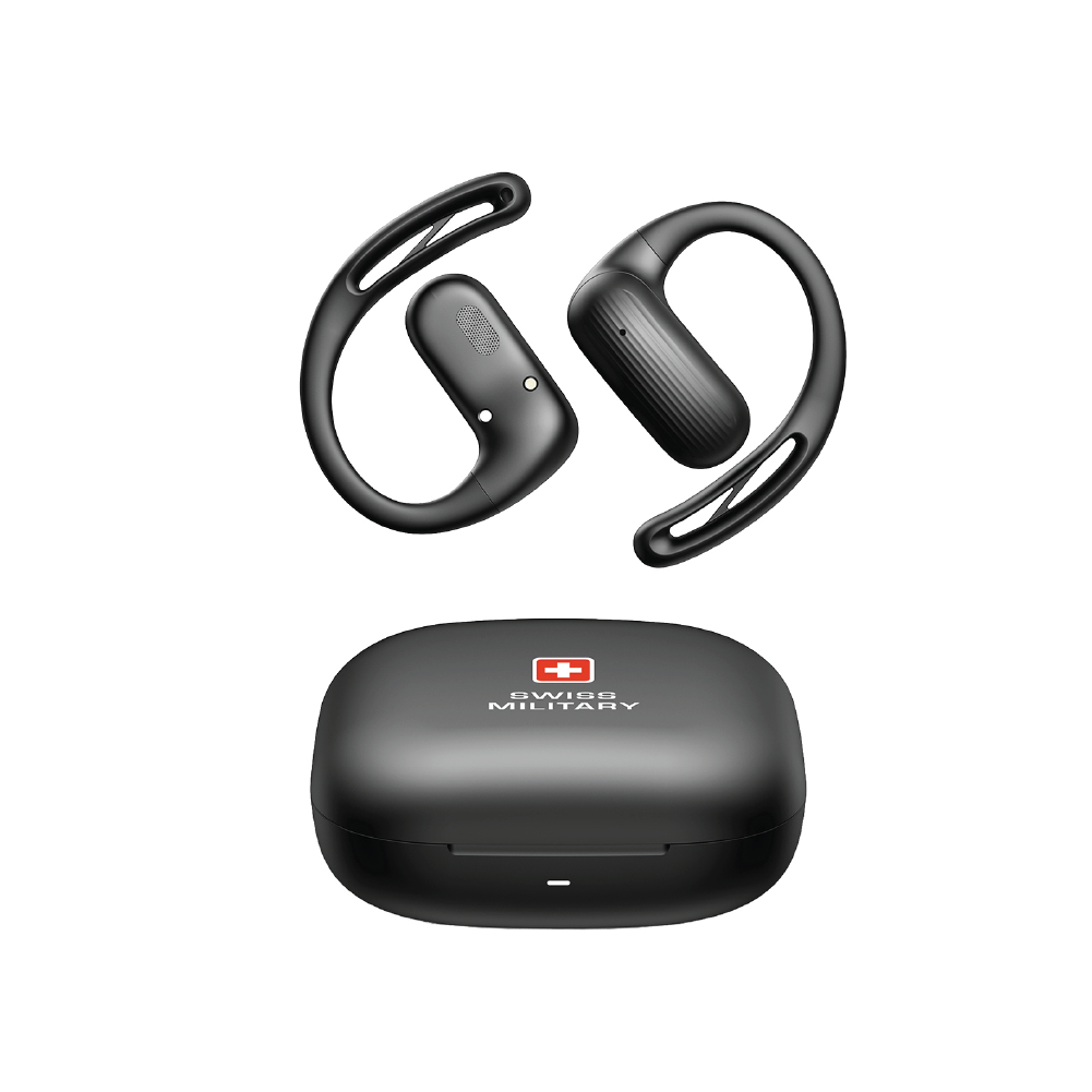 Swiss Military Delta 7 Wireless Earbuds - Black