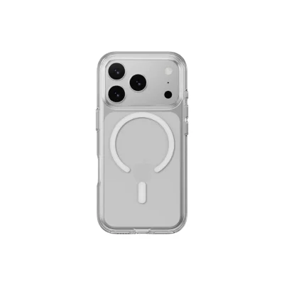 MAGEASY Bright M for iPhone 17 Pro Max/18 Pro Max – Transparent/White Ring